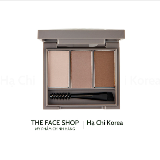 [Mẫu Mới] Bột kẻ chân mày 3 màu Ink Brow Powder Kit fmgt The Face Shop ...