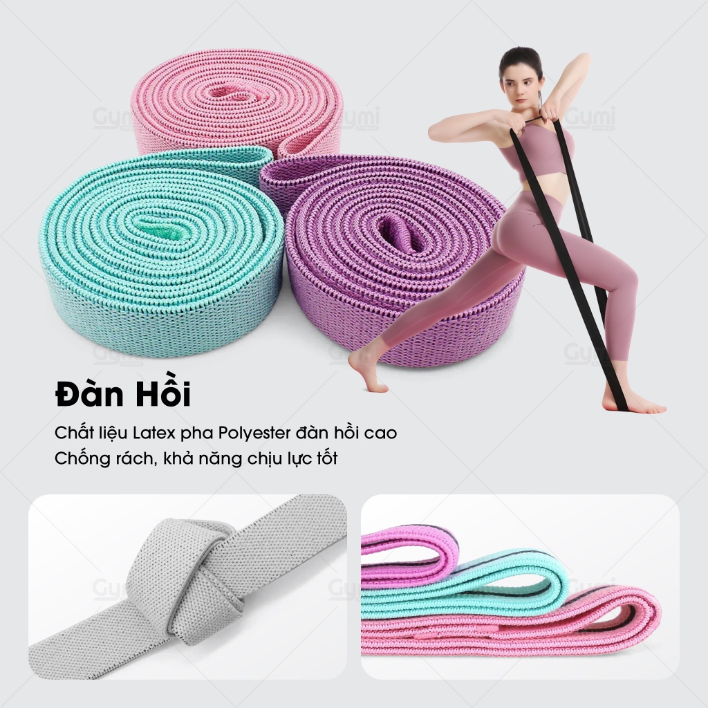 Dây PowerBand Aolikes 3607 Đa Năng, Đàn Hồi Hỗ Trợ Tập Luyện - Dây Kháng Lực Tập Toàn Thân - AL3607