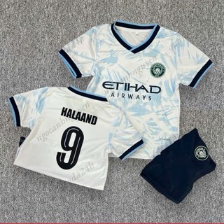 Quần Áo Bóng Đá Trẻ em, Áo Đá Banh Cho Bé CLB MU Sân Khách Ronaldo 2023/24