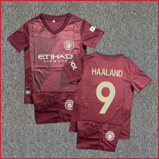 Quần Áo Bóng Đá Trẻ em, Áo Đá Banh Cho Bé CLB MU Sân Khách Ronaldo 2023/24