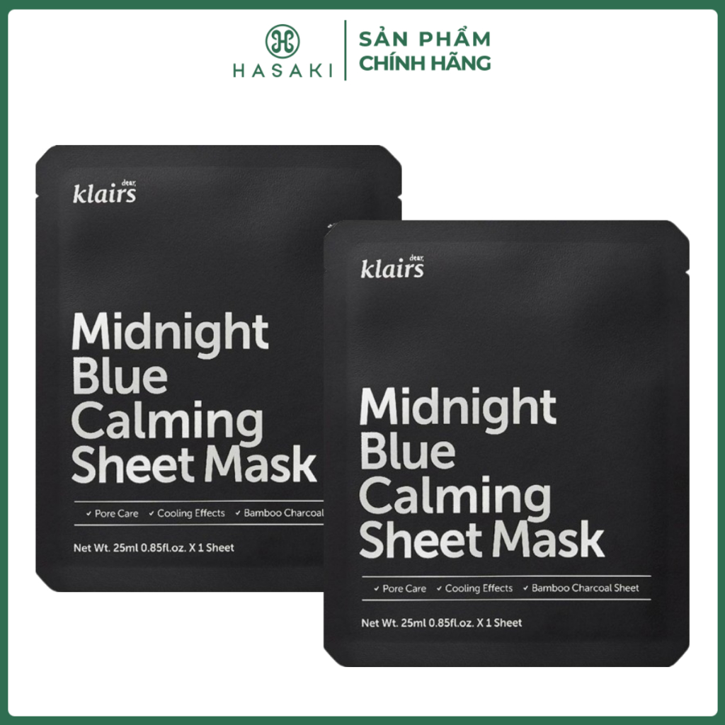 Combo 2 Mặt Nạ Klairs Làm Dịu Da & Kiểm Soát Dầu Nhờn 25ml