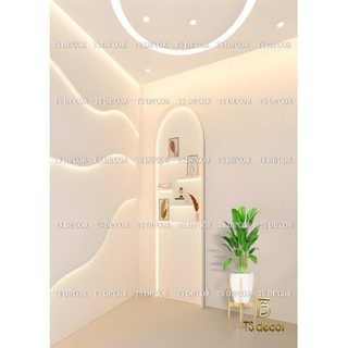 Background Livestream 3D 5D Họa Tiết Hiện Đại Đốc Đáo Giả phát sáng ánh đèn