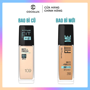 Kem Nền Maybelline Fit Me Matte Poreless Foundation SPF 22 30ml