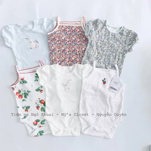 NEX Body suit hai dây, ngắn tay xuất xịn cho bé