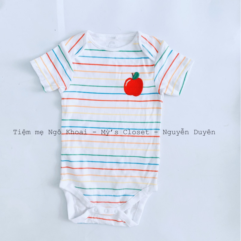 [MD154] NEX Body suit hai dây, ngắn tay xuất xịn cho bé