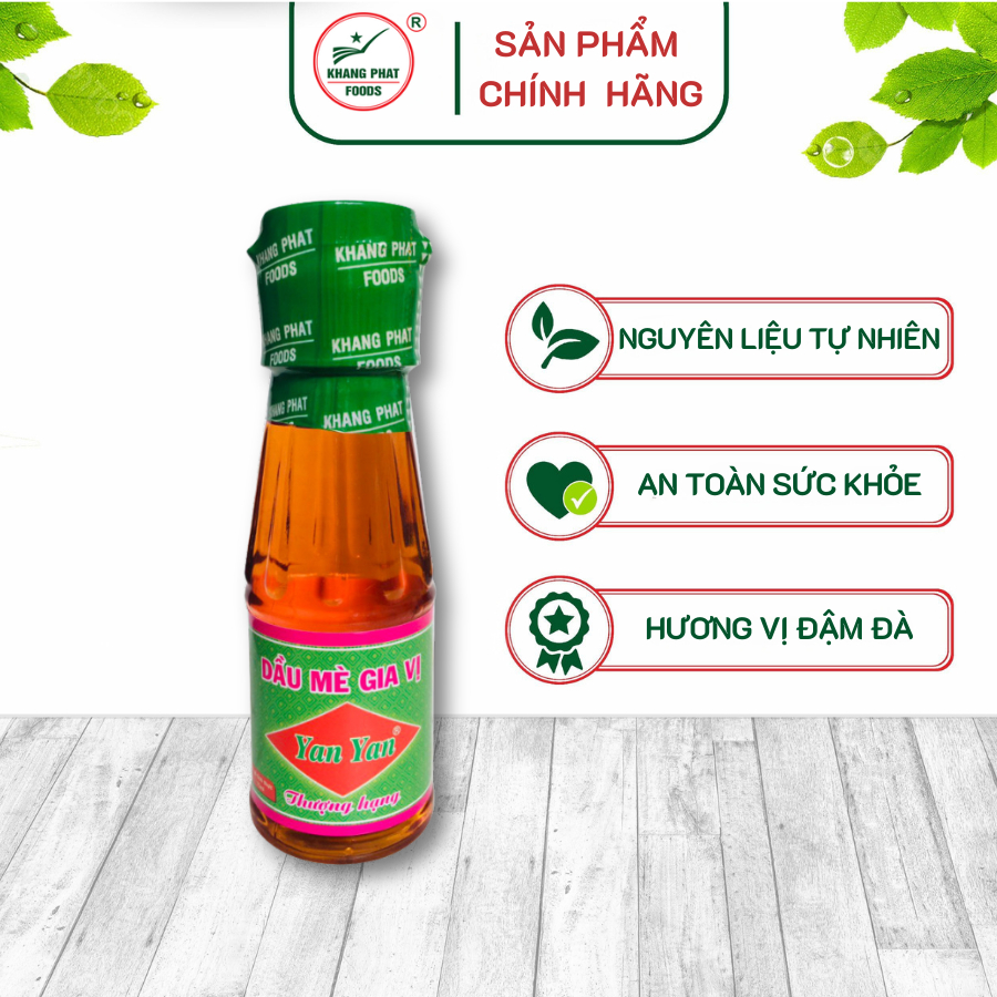 Dầu mè Yan Yan 75ml được chiết xuất từ hạt mè tươi Khang Phát Foods