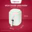 Nồi chiên không dầu 3.2L Nhập Khẩu Fujihome A3, Nồi chiên cơ mini 3 Lít công suất 1300W chống dính tự ngắt tặng kèm gắp