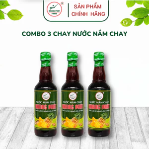 Combo 3 nước mắm chay chai 500ml - Gia vị Khang Phát