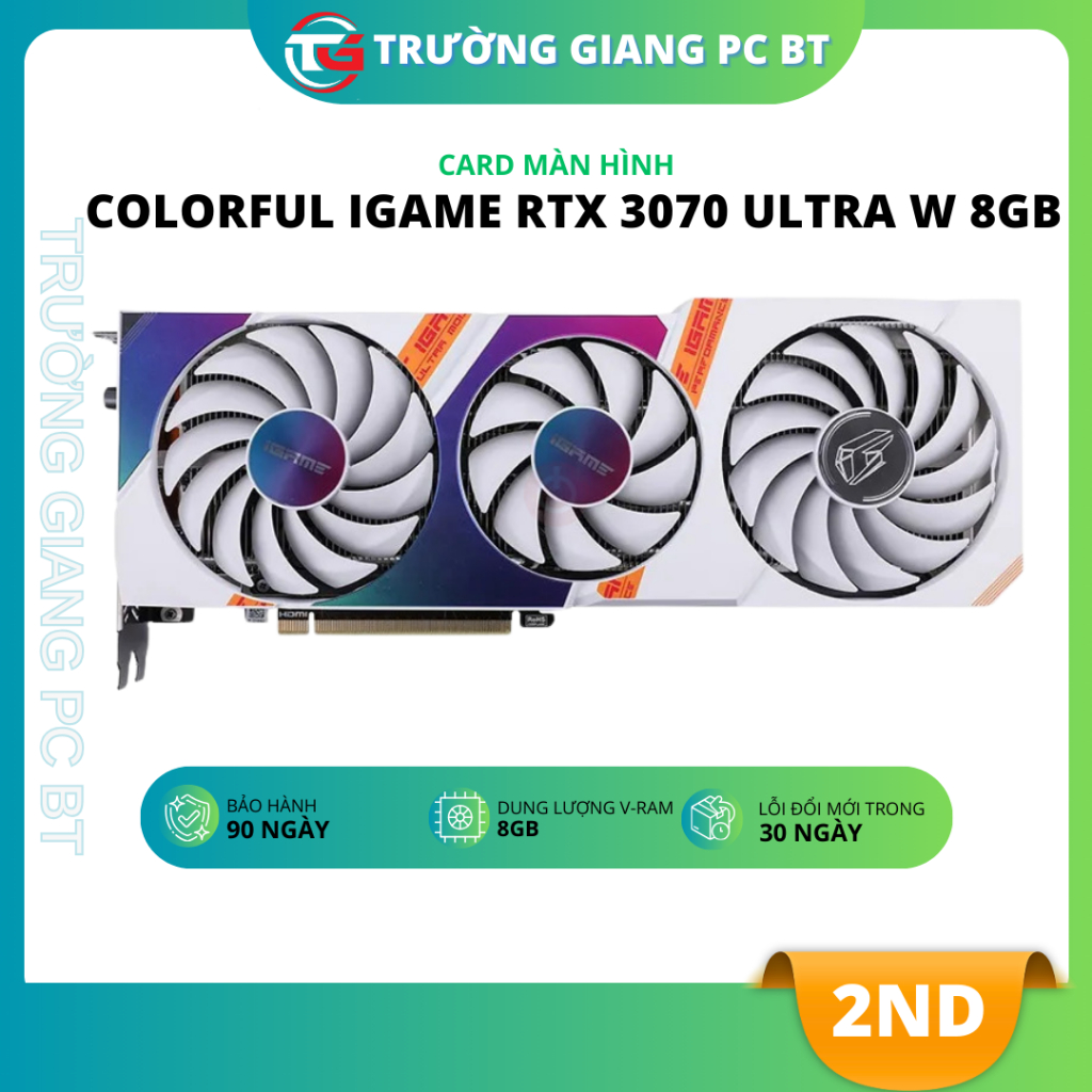 VGA CARD MÀN HÌNH Colorful iGame RTX 3070 Ultra W OC-V 8GB - 2ND BẢO ...