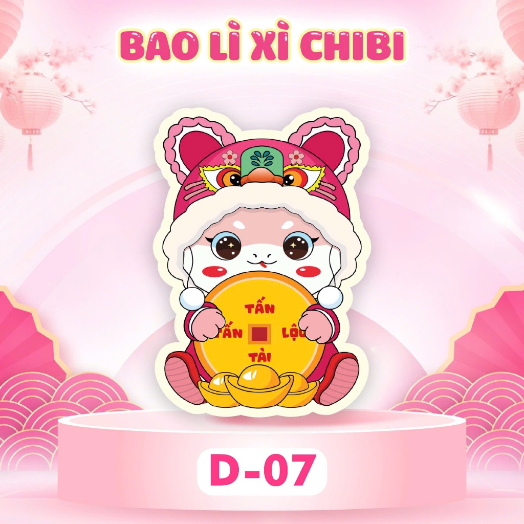 Bao Lì Xì ChiBi Mẫu Mới Hottrend 2026  Ngựa Cute Giấy Bìa Cứng Bóng Phản Quang Chibi Đa Dạng Mẫu - Đồ Chơi Cho Bé PUKAPI