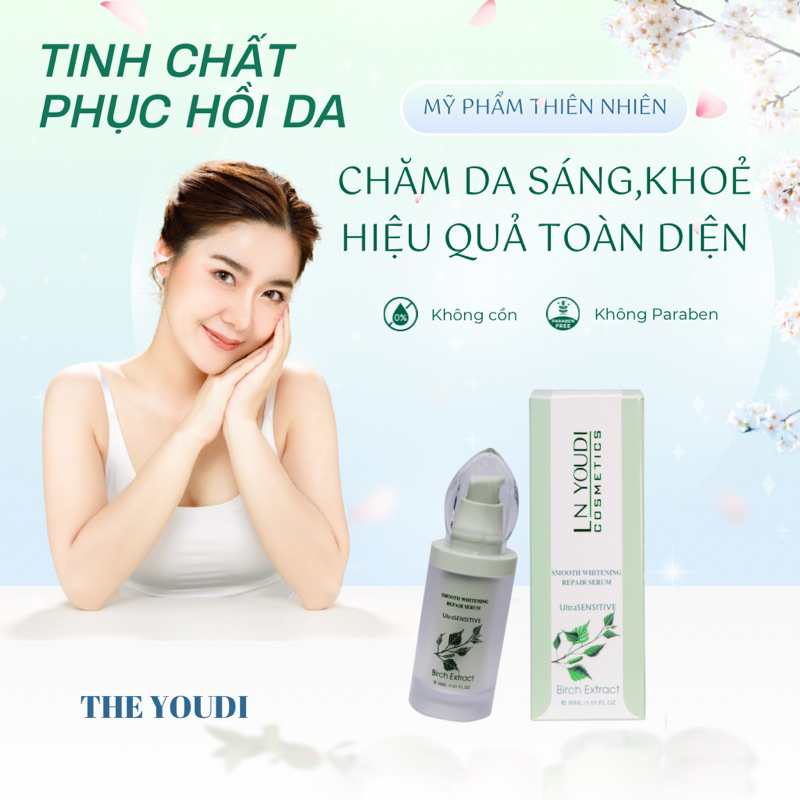 Serum giúp phục hồi da mỏng yếu cấp ẩm dưỡng trắng YOUDI 30ml