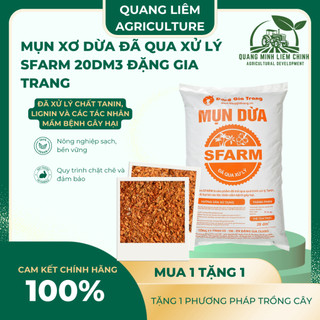 Mụn Dừa, Mụn Xơ Dừa Đã Qua Xử Lý SFARM 20dm3 Đặng Gia Trang - Mụn Dừa Trồng Cây