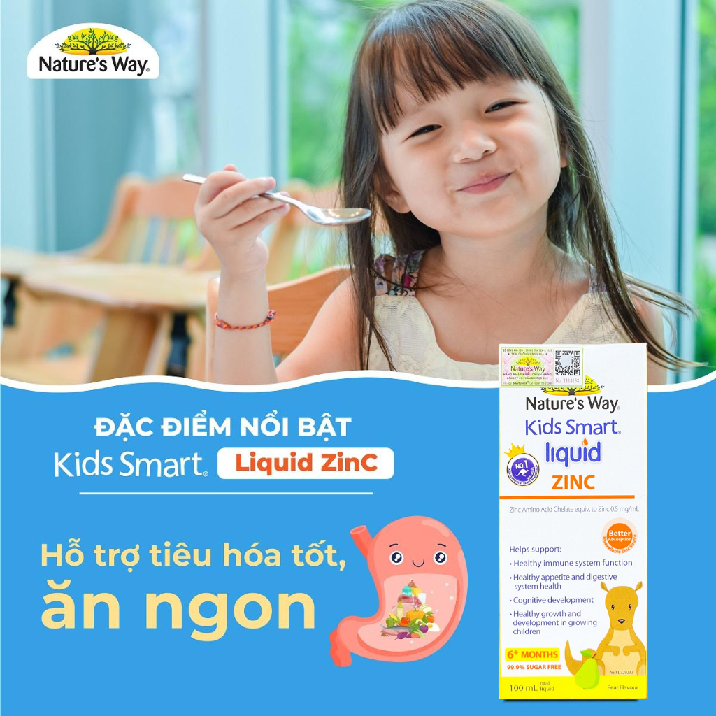 Ảnh Siro Uống Nature's Way Kids Smart Liquid Zinc Bổ Sung Kẽm, Tăng Sức Đề Kháng Cho Bé 100ml 2