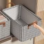 Combo 2 Hộp đựng quần áo khung THÉP họa tiết caro, đựng chăn màn, đồ lót tiện lợi có thể gấp gọn