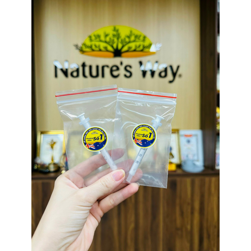 Ảnh Ống hút chính hãng đi kèm với DHA Nature's Way Drops Chất Liệu Nhựa Y Tế, Không Độc Hại, An Toàn Cho Trẻ 3