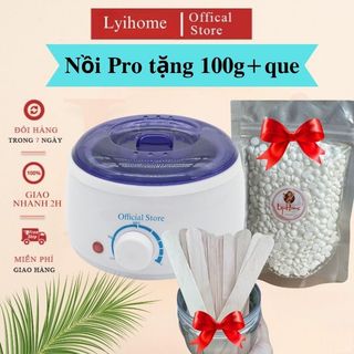 [TẶNG 100G] NỒI PRO nấu sáp wax lông,công suất lớn nấu được nhiều sáp, tiện lợi dễ sử dụng lyihome