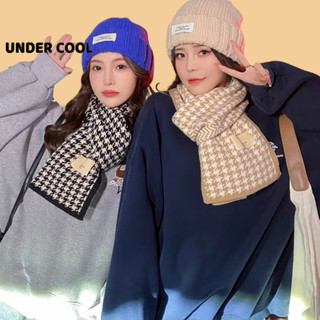Khăn choàng len UNDERCOOL Unisex khăn 160x20cm kẻ họa tiết caro 2 màu đen nâu siêu mịn ấm áp dễ sử dụng KC08