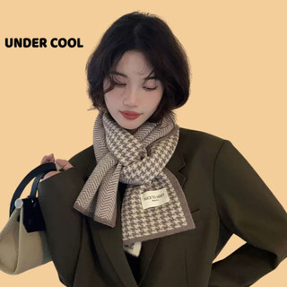 Khăn choàng len UNDERCOOL Unisex khăn 160x20cm kẻ họa tiết caro 2 màu đen nâu siêu mịn ấm áp dễ sử dụng KC08