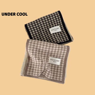 Khăn choàng len UNDERCOOL Unisex khăn 160x20cm kẻ họa tiết caro 2 màu đen nâu siêu mịn ấm áp dễ sử dụng KC08