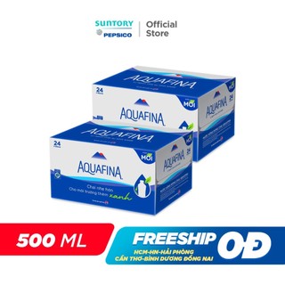 [SALE 15.7] Combo 2 Thùng Nước tinh khiết Aquafina (500ml/chai)