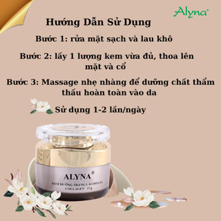 Kem dưỡng trắng da Collagen Alyna VIP – hỗ trợ giảm dấu hiệu lão hóa, giúp da tươi tắn