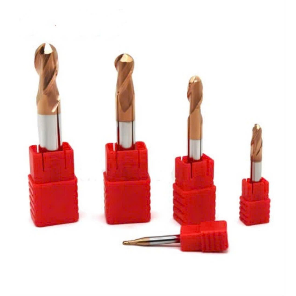 (R0.25-R3) Dao phay cầu hợp kim 55HRC-2 lưỡi cắt, chuyên phay thép ...