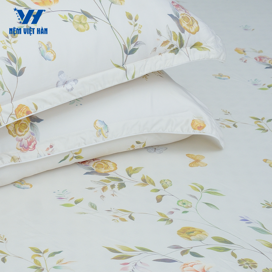 Ảnh Bộ ga gường Việt Hàn Tencel - Thoáng Mát, Thấm Hút Mồ Hôi 4