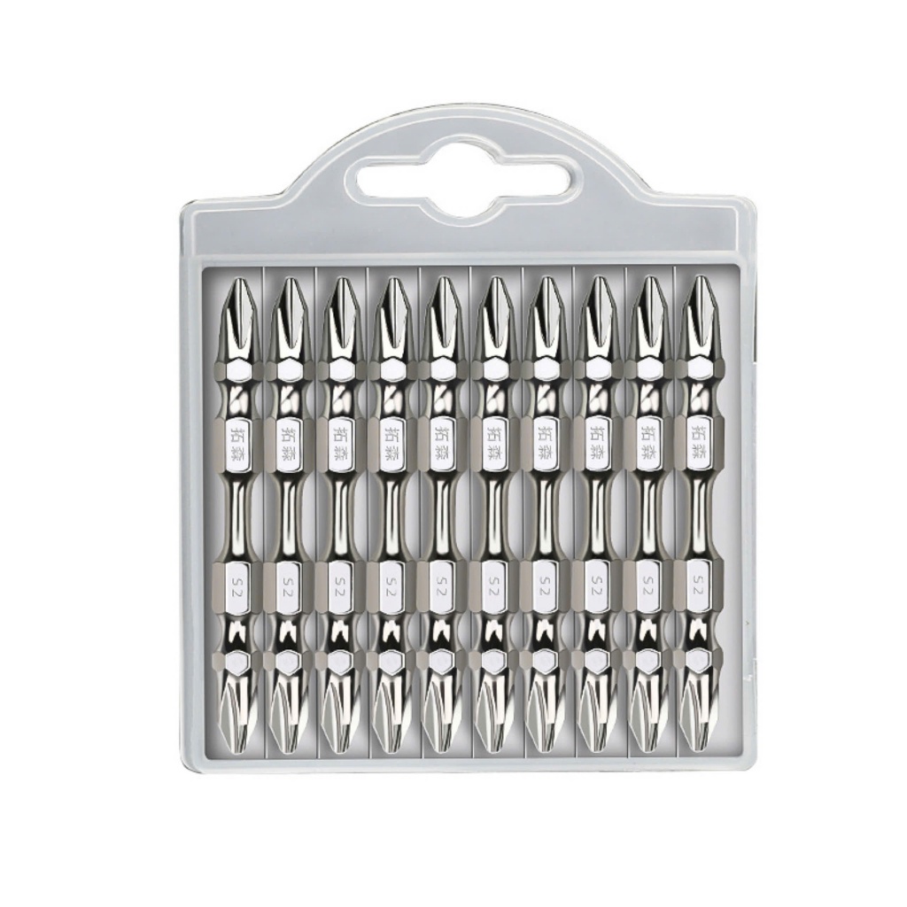Mũi Vít PH2 Tuosen Siêu Bền , Mũi Bắt Vít 2 Đầu 4 Cạnh Bake Nam Châm Từ Siêu Cứng, Chống Gỉ, Chống Tòe, Độ Bền Cao