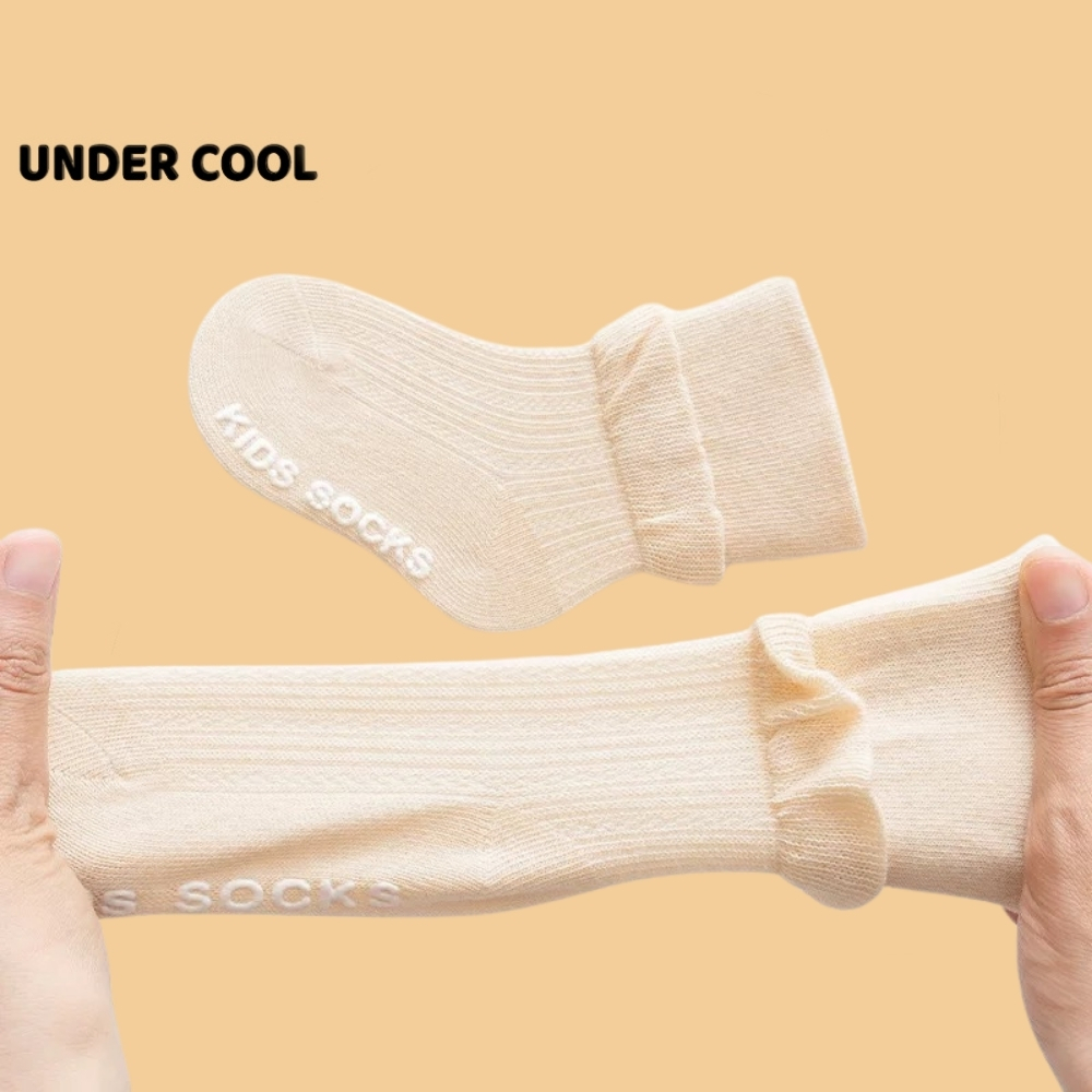 Set 5 Đôi Tất Vớ Trẻ em UNDERCOOL Cổ Bèo Nhún Mềm Mại Thoáng Khí Đáng Yêu Phù Hợp Bé 0-3 Tuổi TC72