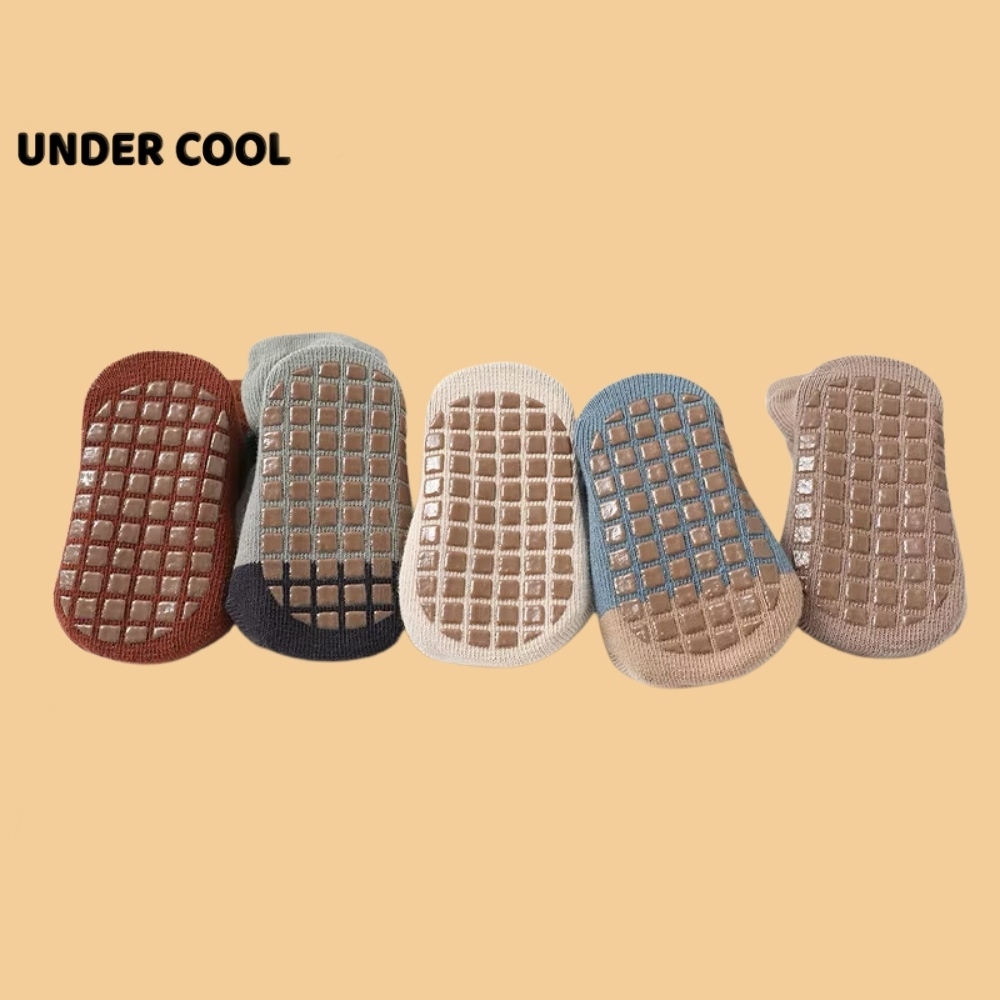 Set 5 Đôi Tất Vớ Trẻ Sơ Sinh UNDERCOOL Hình Thú Động Vật Cotton Cho Bé Trai Bé Gái Đi Cực Yêu TC73