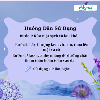 Kem dưỡng trắng da Alyna – hỗ trợ giảm mụn, giảm dấu hiệu lão hóa