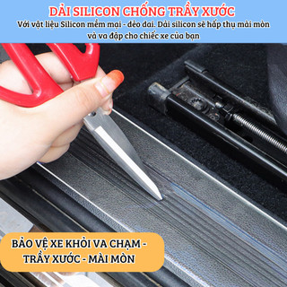 Dải silicon chống va chạm, chống trầy xước cho ô tô(cửa xe, bệ cửa, cản trước sau) khổ lớn 5 7 10 cm