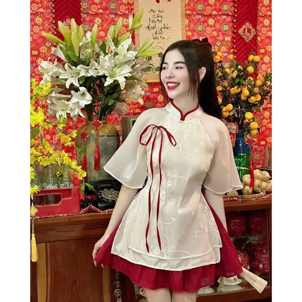 Áo Dài Cách Tân Cổ Tàu
