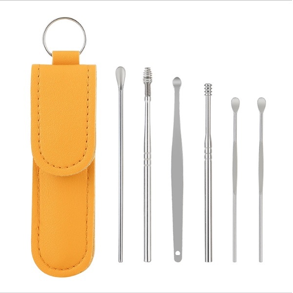 Dụng cụ lấy ráy tai - bộ ngoáy tai 6 món - BNT001f