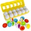 Trò chơi trứng matching egg, sét trứng ghép đôi sét trứng matching đầu đời cho bé loại cao cấp có khay đựng 12 quả to