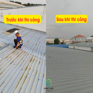 1KG Sơn chống han gỉ sét Ecp Lazenta - Phù hợp bề mặt sắt thép, tấm lợp, lan can, cửa cổng, gầm xe - TẶNG KÈM CHỔI