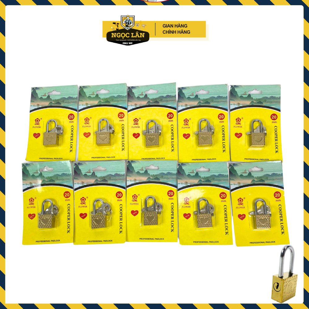 Ổ khóa mini 2 phân khóa vali, khóa tủ nhỏ 2 chìa Trái tim đẹp, phong cách