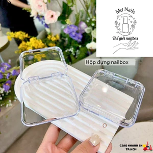Hộp đựng Nail Box ( Có xước nhẹ) tiện lợi, trong suốt nhà Mơ Nails.