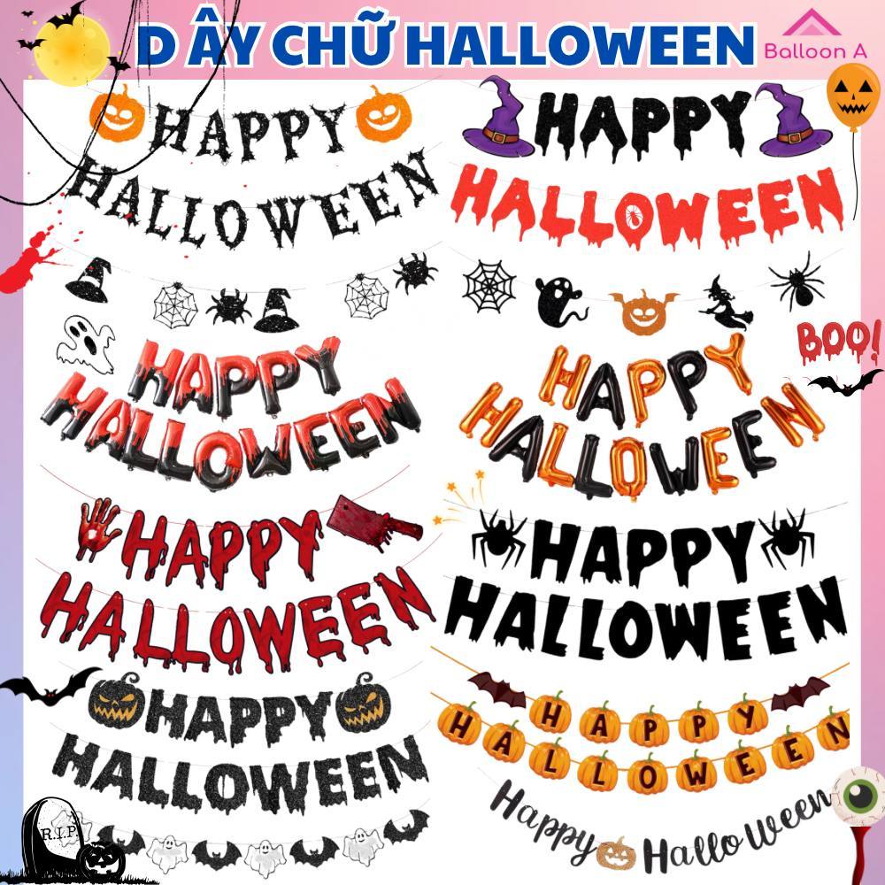 [HALLOWEEN 2025] Dây Chữ HAPPY HALLOWEEN, Dây Treo Trang Trí Lễ Hội Hóa Trang