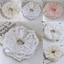 Scrunchies Dây cột tóc Phối Ren Hàn Quốc nhiều lớp cỡ lớn tone màu đơn giản basic