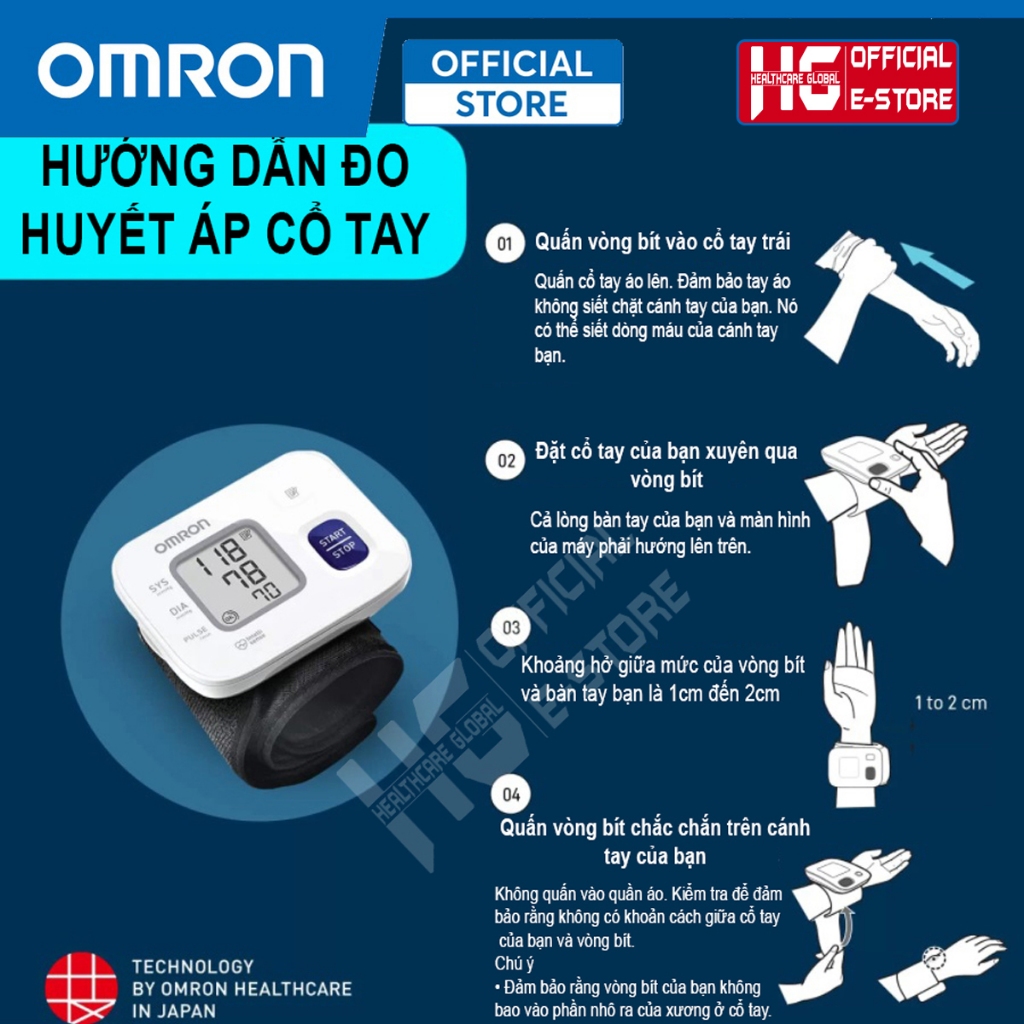 Ảnh Máy Đo Huyết Áp Cổ Tay Omron HEM-6161 | Công Nghệ Đo Intellisense Mới Tự Động Hoàn Toàn , Cho Kết Quả Đo Chính Xác 4