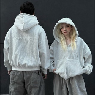 🔥Siêu Cấp 🔥Áo Khoác Hoodie Zip Form Boxy Chữ Dập Nổi NQ30FORUM Form Rộng Kiểu dáng Hàn Quốc Hotheels