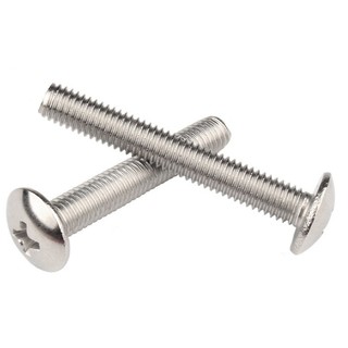 (INOX201) 50 cái M3, M4, M5 vít pake đầu dù thân bulong inox201