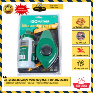 Bộ bật mực, búng mực, thước búng mực 3 món , dây chỉ 30m