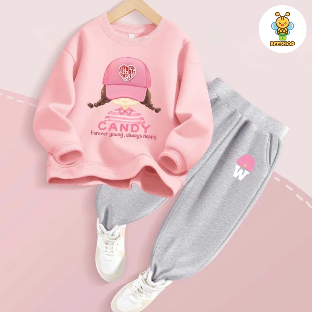 Áo thu đông cho bé gái size đại BEESHOP D25033