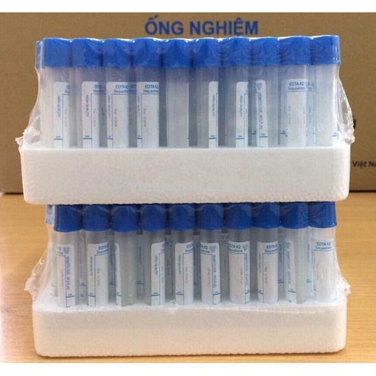 100 Ống chống đông máu edta,klc dùng trong công nghệ prp spa thẫm mỹ viện