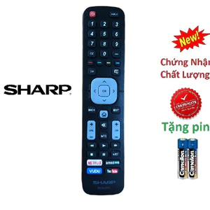 tay điều Khiển remote từ xa TIVI Sharp EN2A27ST-kèm pin-tay đầu bấm tivi sharp EN2A27ST
