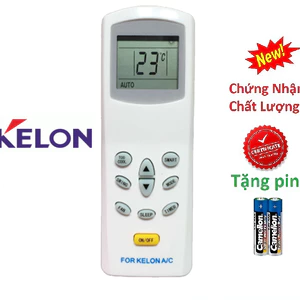 tay điều khiển remote từ xa điều hòa Kelon- Hàng tốt-kèm pin-tay đầu bấm điều hòa kelon hàng tốt
