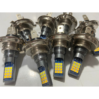 Bóng đèn led pha H4 điện 12v,24v; bóng đèn pha cốt