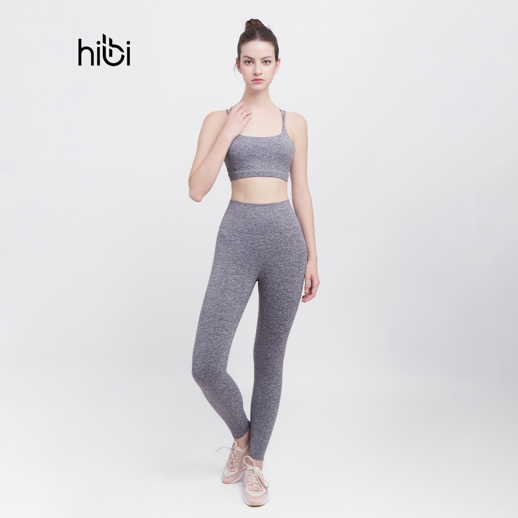 Ảnh Set Đồ Tập Yoga Gym Hibi Sports H132 Kiểu Bra 4 Dây Đan, Kèm Mút Ngực 2